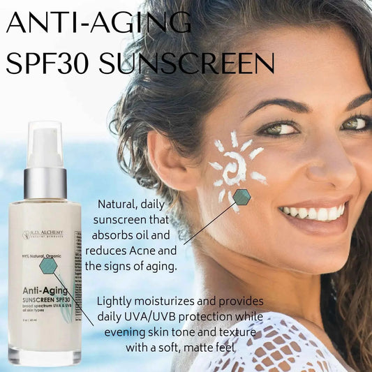Anti-Aging Moisturizer with SPF 30 Sunscreen for Youthful Skin - Perla Margherita