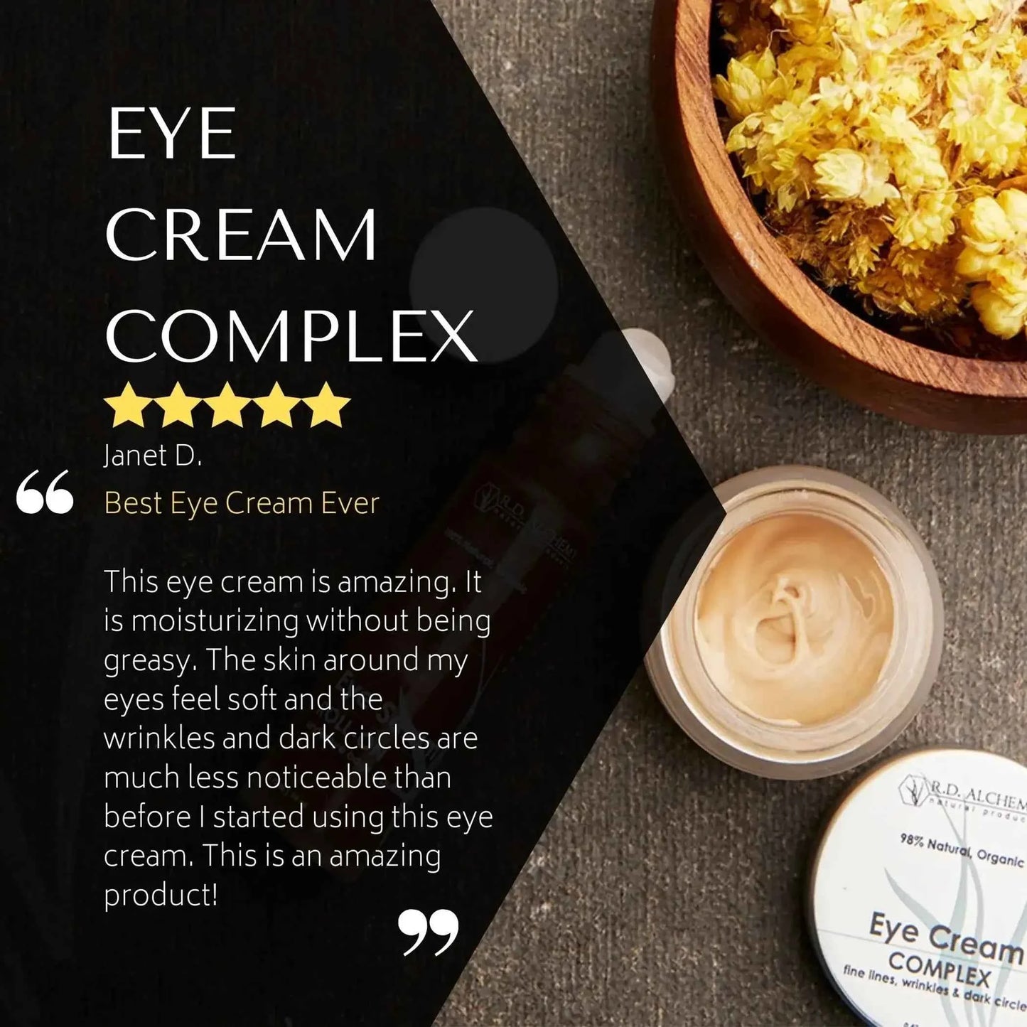 Eye Cream for Dark Circles - Rejuvenating Eye Care Complex - Perla Margherita