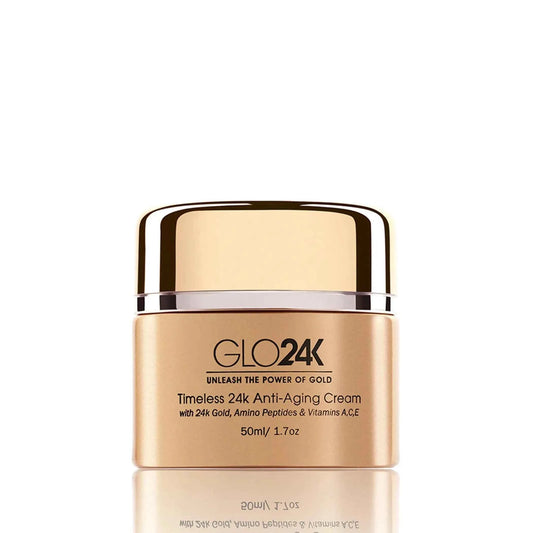 Timeless 24k Anti-Aging Cream with 24k Gold, Amino Peptides & Vitamins A, C, E - Perla Margherita
