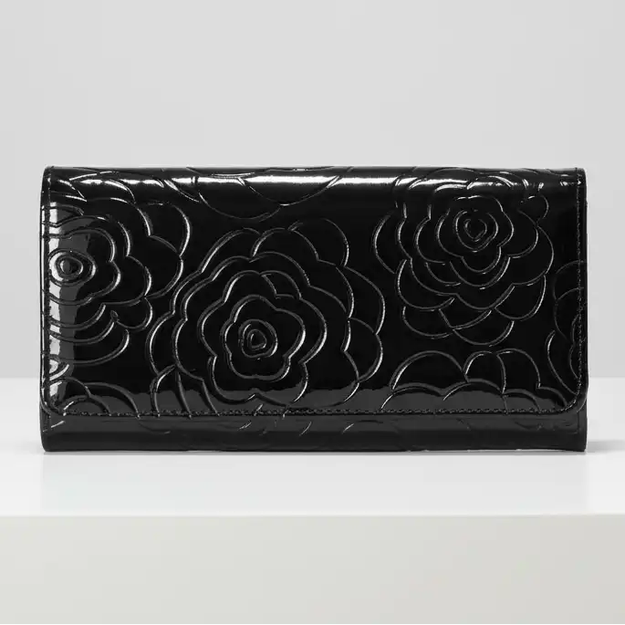 Leather Floral Womens Wallet - Multiple color - Perla Margherita