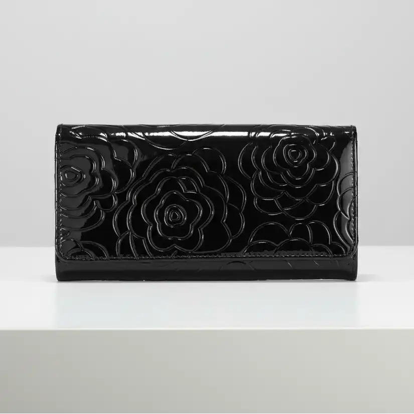 Leather Floral Womens Wallet - Multiple color - Perla Margherita