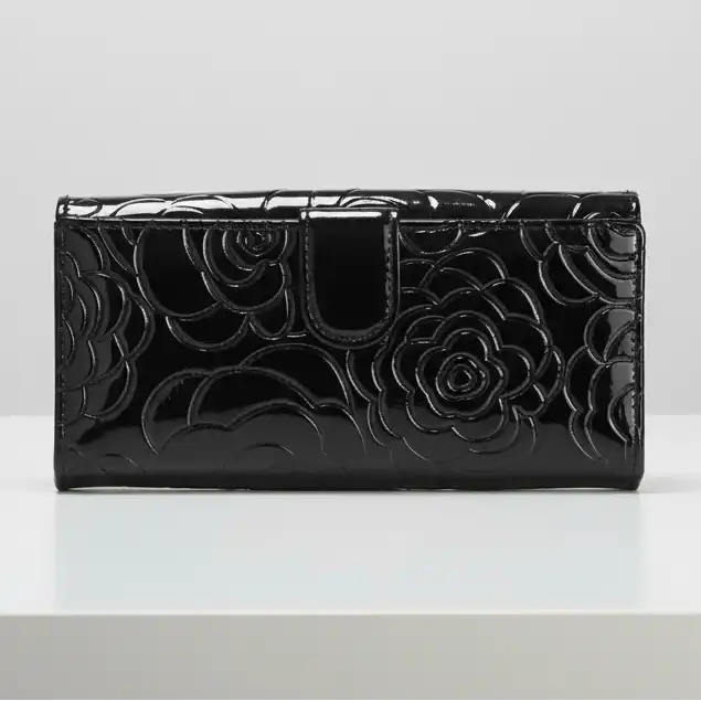 Leather Floral Womens Wallet - Multiple color - Perla Margherita