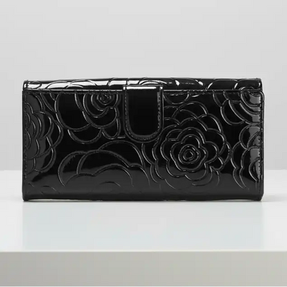 Leather Floral Womens Wallet - Multiple color - Perla Margherita