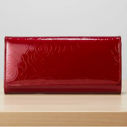 Leather Floral Womens Wallet - Multiple color - Perla Margherita