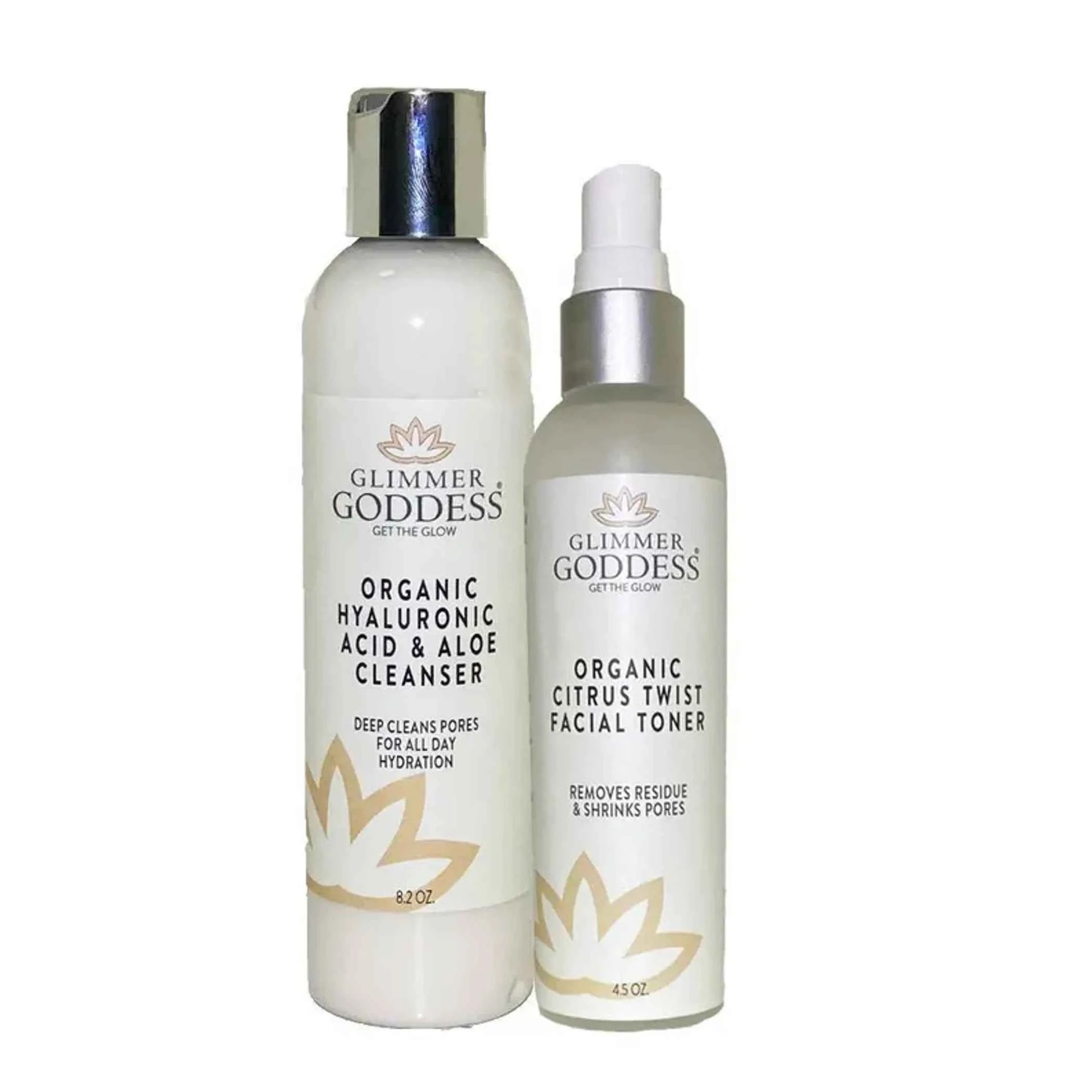 Organic Cleanse and Tone Duo - Fresh Start for Radiant Skin - Perla Margherita