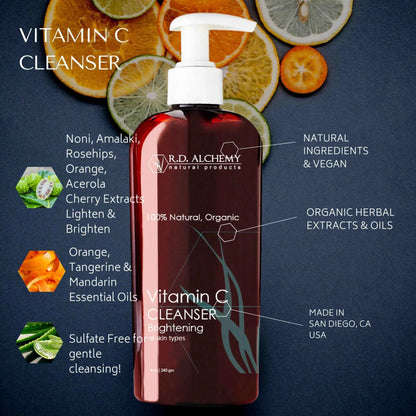 Vitamin C Facial Cleanser for Radiant, Glowing Skin - Perla Margherita