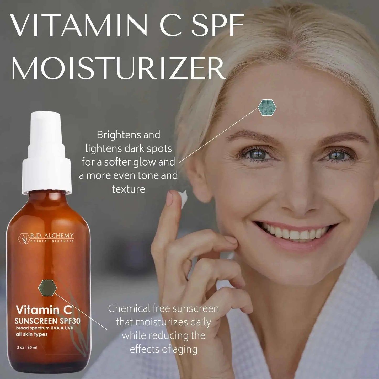 Vitamin C Moisturizer with SPF 30 Sunscreen for Radiant Skin - Perla Margherita