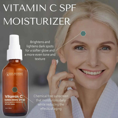 Vitamin C Moisturizer with SPF 30 Sunscreen for Radiant Skin - Perla Margherita